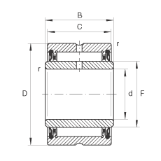 LS NA4908-2RSR, ߴϵ 49ɂ(c)ܷ