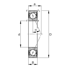 SS B71918-E-2RSD-T-P4S, {(dio)(ji)Ɍb|  = 25ɂ(c)ܷǽ|ƹ