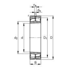 {(dio)ĝLS 22212-E1-K, (j) DIN 635-2 ˜ʵҪߴ, FףF 1:12