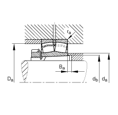 {(dio)ĝLS 22212-E1-K + H312, (j) DIN 635-2 (bio)ʵҪߴ, F׺;o